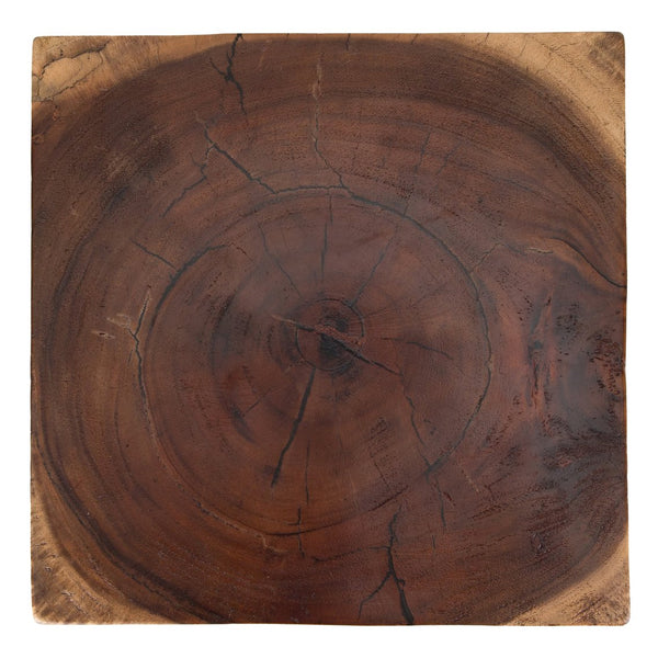 New Pacific Direct Elsie Contemporary Trembesi Side Table - Unique Hand-carved Design With Floating Effect, Fully Assembled Natural  1210024-n-npd