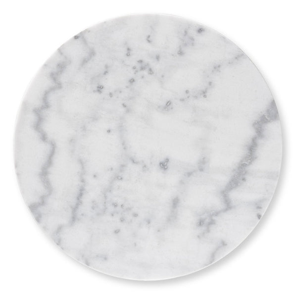 Baxton Studio Baxton Studio Gold-Finished Modern End Table with Elegant Round Marble Top for Chic Living Spaces H01-97048-Metal/Marble Side Table