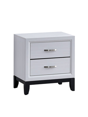 English Elm Glasgow Nightstand with Two Dovetail Drawers, Sleek Hardware and Deep Storage for Modern Bedrooms White 24 L x 26 W x 19 H B078P349550