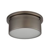 Simpson 10'' Wide 2-Light Flush Mount - Black Nickel 12110/2 Elk Lighting