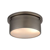 Simpson 10'' Wide 2-Light Flush Mount