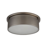 Simpson 14'' Wide 3-Light Flush Mount - Black Nickel 12111/3 Elk Lighting