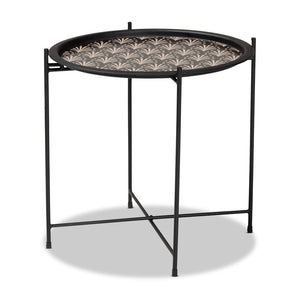 Baxton Studio Baxton Studio Modern Black Metal Plant Stand - Stylish Accent Table for Indoor & Outdoor Use H01-102573 Metal Plant Stand