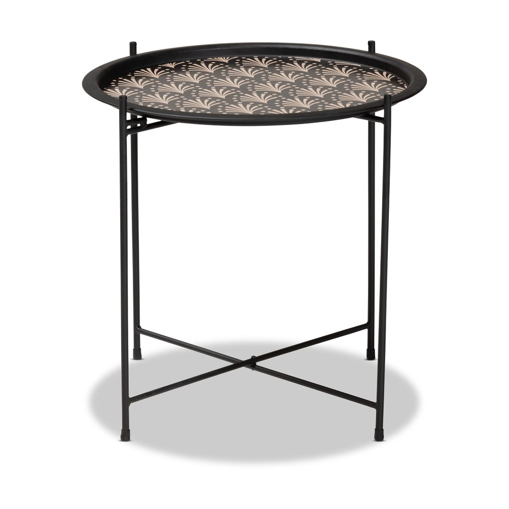Baxton Studio Baxton Studio Modern Black Metal Plant Stand - Stylish Accent Table for Indoor & Outdoor Use H01-102573 Metal Plant Stand