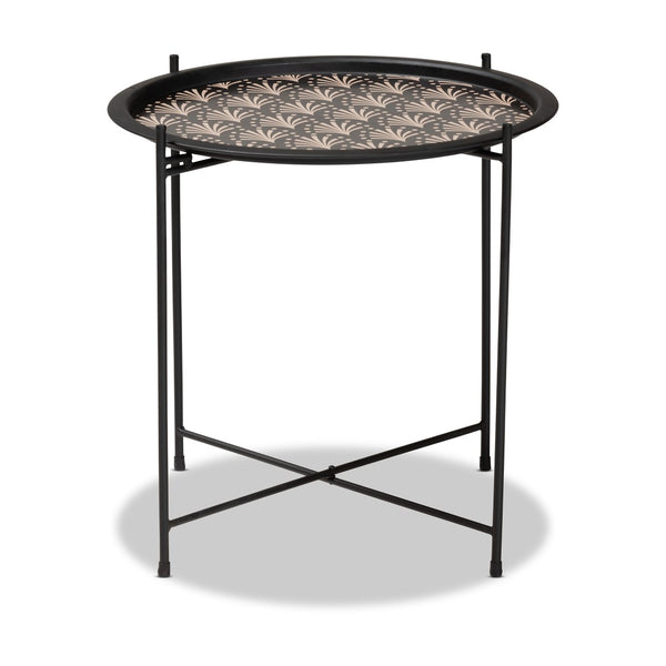 Baxton Studio Baxton Studio Modern Black Metal Plant Stand - Stylish Accent Table for Indoor & Outdoor Use H01-102573 Metal Plant Stand