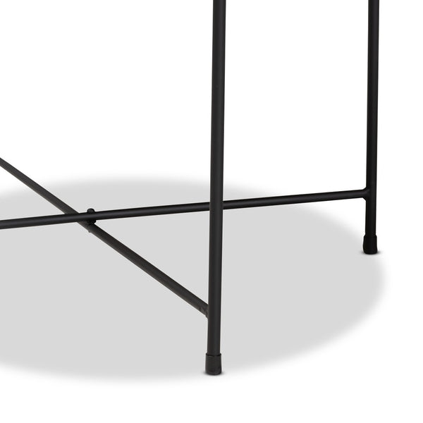 Baxton Studio Baxton Studio Modern Black Metal Plant Stand - Stylish Accent Table for Indoor & Outdoor Use H01-102573 Metal Plant Stand