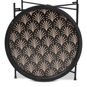 Baxton Studio Baxton Studio Modern Black Metal Plant Stand - Stylish Accent Table for Indoor & Outdoor Use H01-102573 Metal Plant Stand