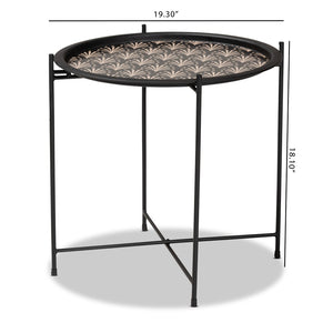 Baxton Studio Baxton Studio Modern Black Metal Plant Stand - Stylish Accent Table for Indoor & Outdoor Use H01-102573 Metal Plant Stand