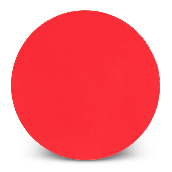 Baxton Studio Baxton Studio Jamila Stylish Modern Metal Outdoor Side Table with Geometric Cut-Out Design Red H01-104258 Red Metal Side Table