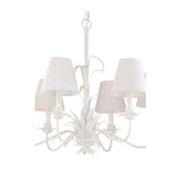 Fontana Chandelier With Shades White/Cream 12133 Wildwood