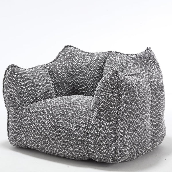 English Elm Sofa plush beanbag chair with superfiber cover and resilient foam filling for ultimate home comfort and relaxation Grey W1996P252268