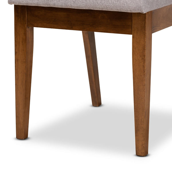 Baxton Studio Baxton Studio Octavia Modern Dining Chair Set - Grey Upholstered & Walnut Finish for Stylish Comfort RH2082C-Grey/Walnut-DC-2PK