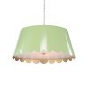 Wildwood Mirasol Scalloped Pendant Ceiling Light By Meg Braff — Spring Finish With Gold Interior, 3-Light Elegance Green 12145
