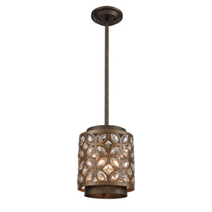 Rosslyn 8'' Wide 1-Light Mini Pendant - Mocha 12152/1 Elk Lighting