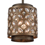 Rosslyn 8'' Wide 1-Light Mini Pendant - Mocha 12152/1 Elk Lighting