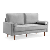 IDEAZ Velvet Upholstered Sofa Grey 1215LSL