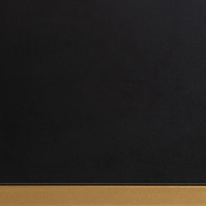 Baxton Studio Baxton Beagan Modern Console Table with Gold Metal Base and Two Spacious Drawers for Stylish Storage Black JY20B168-Black/Gold