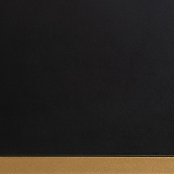 Baxton Studio Baxton Beagan Modern Console Table with Gold Metal Base and Two Spacious Drawers for Stylish Storage Black JY20B168-Black/Gold