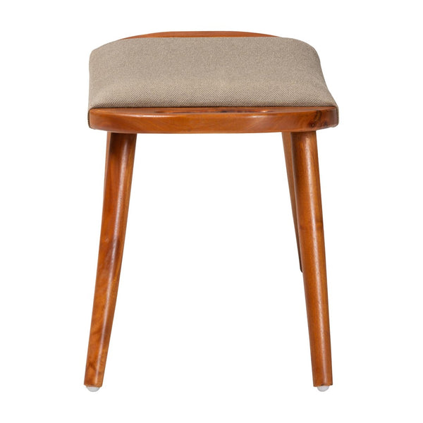 Baxton Studio Baxton Studio Banner Mid-Century Upholstered Accent Bench with Oak Legs for Entryway or Bedroom SF9120-Upholstered Oak-Bench