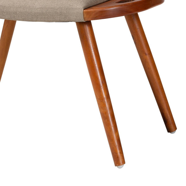 Baxton Studio Baxton Studio Banner Mid-Century Upholstered Accent Bench with Oak Legs for Entryway or Bedroom SF9120-Upholstered Oak-Bench