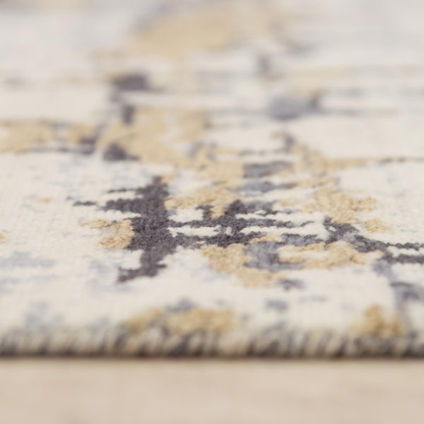 Alora Decor Belice Neutral Runner Rug With 80% New Zealand Wool Blend, Subtle Abstract Motif, Durable Elegance 2'6" x 10' 12112172304332610