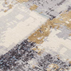 Alora Decor Belice Contemporary Blue Abstract Rug With New Zealand Wool Blend, Soft Lustrous Texture And Durable Charm 2' x 3' 12112172509540203