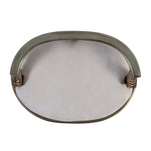 Butler Specialty Butler Hathaway Oval Upholstered Vanity Seat In Pastel Green – Elegant Design For Any Space Pastel Green Poplar Wood,Mdf,Urethane Foam,Cotton 1218482-butler