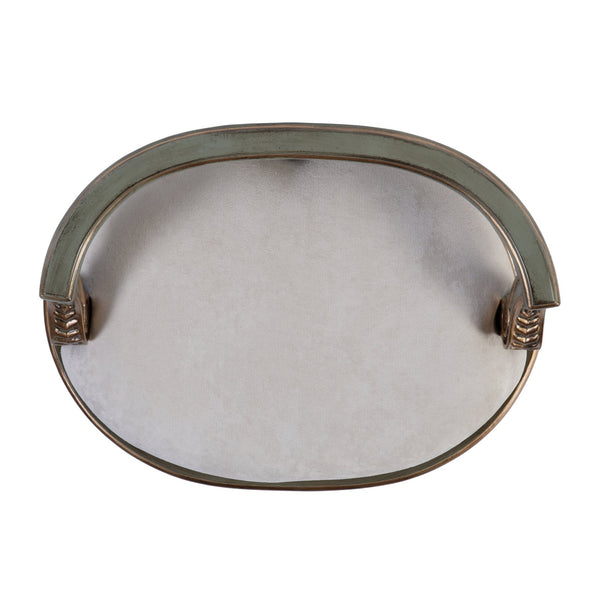 Butler Specialty Butler Hathaway Oval Upholstered Vanity Seat In Pastel Green – Elegant Design For Any Space Pastel Green Poplar Wood,Mdf,Urethane Foam,Cotton 1218482-butler