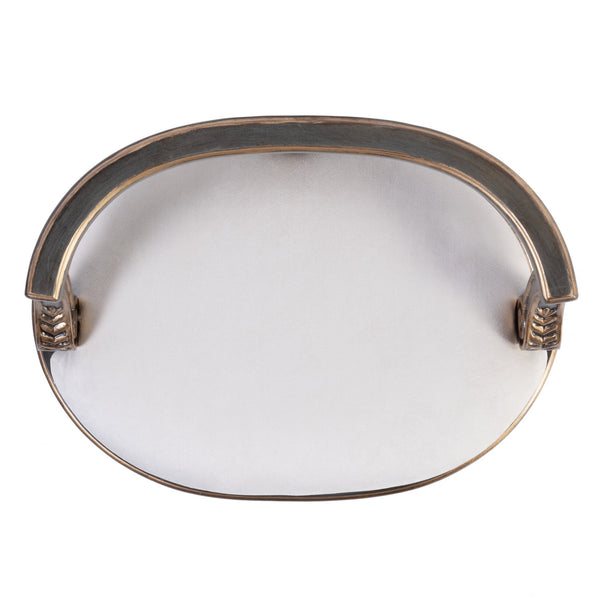 Butler Specialty Butler Hathaway 22.5" Oval Vanity Seat In Pastel Blue - Elegant Upholstered Wood Design For Any Space Pastel Blue Poplar Wood,Mdf,Urethane Foam,Cotton 1218483-butler