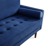 IDEAZ Velvet Upholstered Loveseat Blue 1218LSL