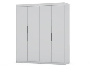 Manhattan Comfort Mulberry Contemporary - Modern Wardrobe/ Armoire/ Closet White 121GMC1