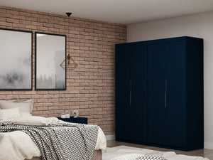 Manhattan Comfort Mulberry Contemporary - Modern Wardrobe/ Armoire/ Closet Tatiana Midnight Blue 121GMC4