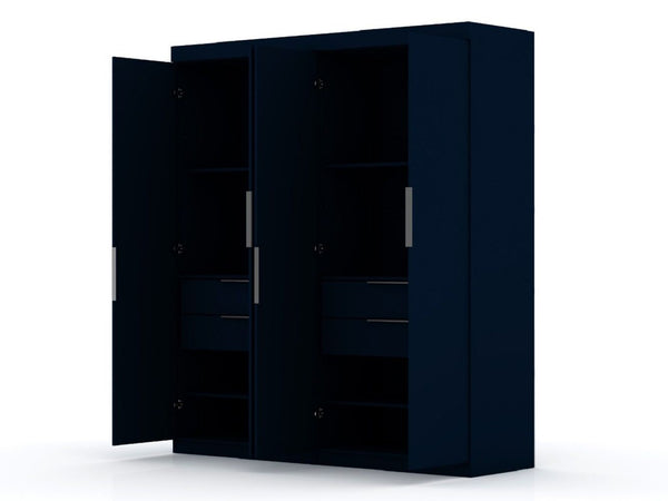 Manhattan Comfort Mulberry Contemporary - Modern Wardrobe/ Armoire/ Closet Tatiana Midnight Blue 121GMC4