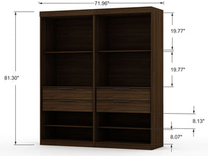 Manhattan Comfort Mulberry Contemporary - Modern Wardrobe/ Armoire/ Closet Brown 121GMC5