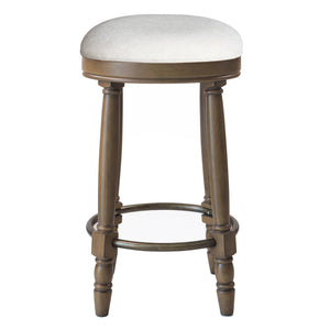 English Elm AGODY 26" Counter Height Swivel Bar Stools Set of 2 with Upholstered Seats and Sturdy Rubberwood Frame Light Oak W2170P208102