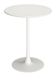 Soleil Bar Table White 704035 Zuo Modern