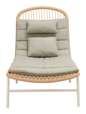 Skim Lounge Chair - Multicolor Outdoor Seating with Stylish Design, Durable Fabric & Rattan Weave