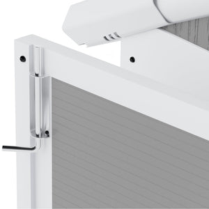 English Elm Campcraft 8x8 Ft Resin Storage Shed with Uv Resistant Polypropylene Panels and Hd Windows W1598S00013