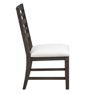 English Elm Classic Wood Upholstered Side Chair Set of 2 with Dark Finish, Sturdy 250lb Capacity, Comfortable Seating Espresso 40.5 L x 21 W x 13 H B011P348872