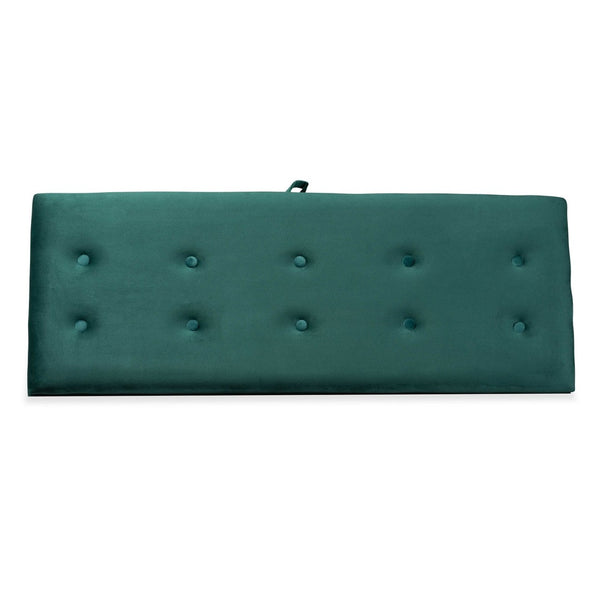Baxton Studio Baxton Studio Caine Modern Velvet Upholstered Storage Bench with Button-Tufted Cushion and Wood Legs Green FZD020108-Green Velvet-Bench