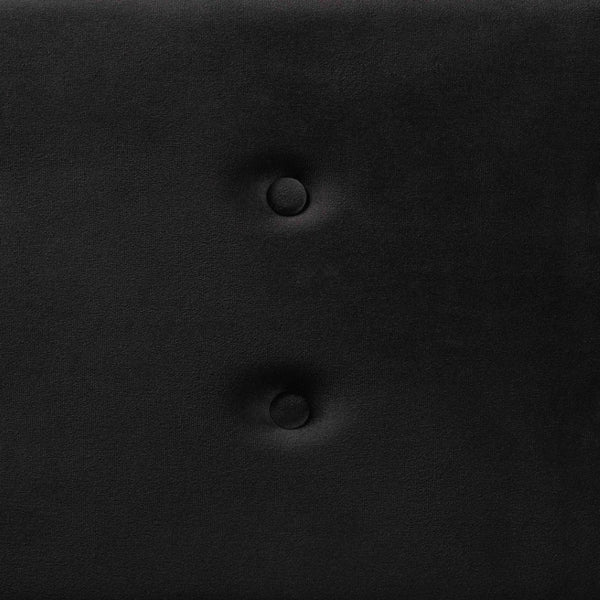 Baxton Studio Baxton Studio Caine Modern Velvet Upholstered Storage Bench with Button-Tufted Cushion and Wood Legs Black FZD020108-Black Velvet-Bench