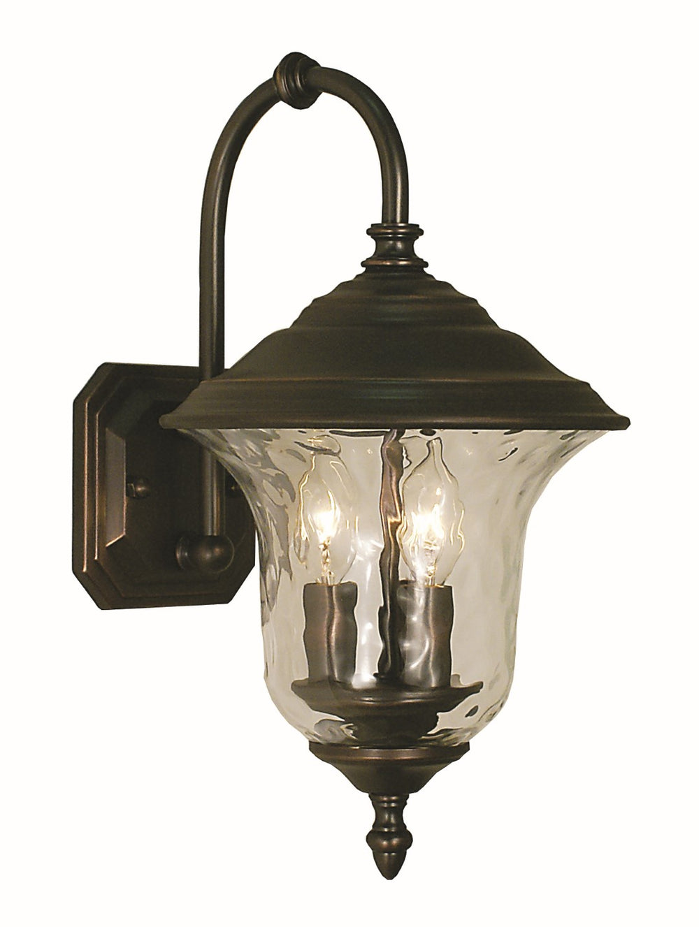 Framburg 3-light Elegant Hartford Exterior Wall Mount Fixture With Handcrafted Brass Components And Glass Raw Copper Metal 1225 Rc