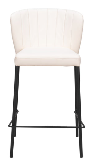 Linz Counter Stool - Set of 2 Cream 109780 Zuo Modern