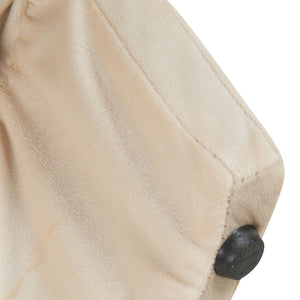 English Elm Furniture Plush 2-in-1 Pet-Friendly Mid Century Modern Accent Chair with Velvet Upholstery, Removable Base and Ergonomic Support for Living Room White N843P331163C