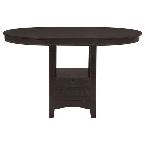 English Elm Hester Espresso Extension Counter Dining Table with Rich Brown Finish, Sturdy Base & Versatile Space B062P331044