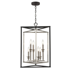 Salinger 19'' Wide 6-Light Pendant - Charcoal 12236/6 Elk Lighting