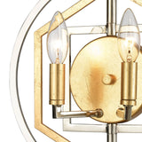 Geosphere 13'' High 2-Light Sconce - Polished Nickel 12260/2 Elk Lighting