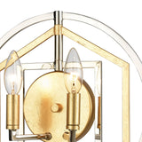 Geosphere 13'' High 2-Light Sconce - Polished Nickel 12260/2 Elk Lighting