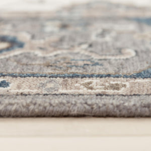 Alora Decor Greek Hand-Knotted Gray Rectangle Rug In Hand-Spun Wool With Persian Motifs For Timeless Elegance 2' x 3' 12212275533370203