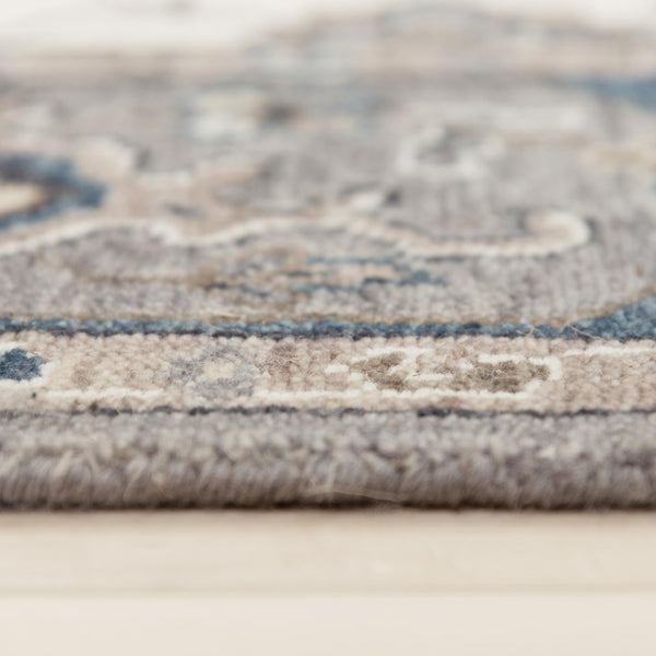 Alora Decor Greek Hand-Knotted Gray Rectangle Rug In Hand-Spun Wool With Persian Motifs For Timeless Elegance 2' x 3' 12212275533370203